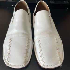 Stacy Adams White Leather Upper and Soles